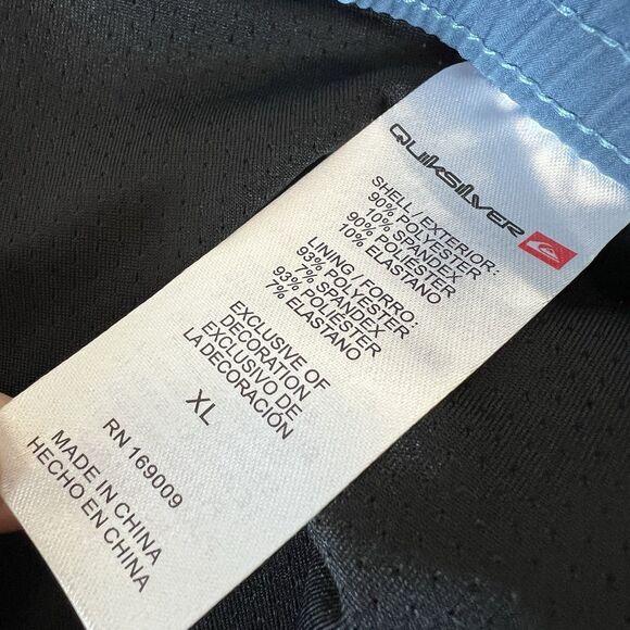 Quiksilver Men's XL Board  Shorts Swim Trunks Elastic Waist Surfsilk Hibiscus - Picture 7 of 8